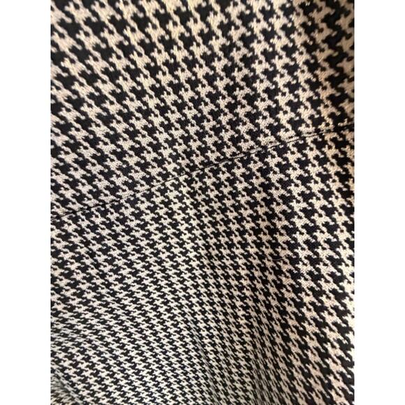 Zac & Rachel Women’s Black, Cream and Gold Houndstooth  Ankle Pants Size 10 - Picture 4 of 6